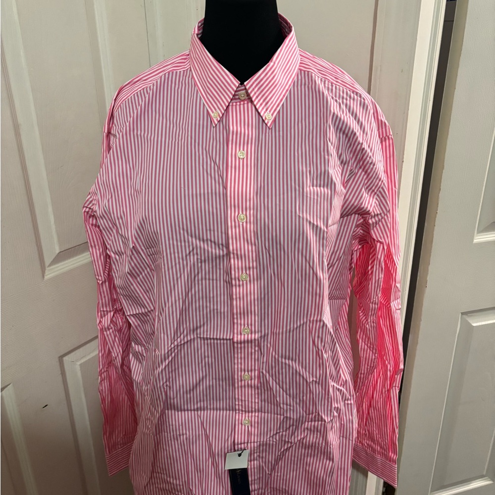 Ralph Lauren XLT Men's Pink Striped Shirt